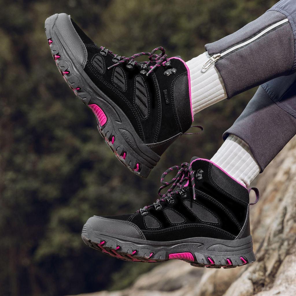 Unisex Anti-Slip Mid-Top Hiking Shoes for Climbing & Off-Roading - Ideal for Autumn & Winter