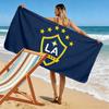 LA Galaxy Aufdruck Strandtuch, Großes Weiches Schnelltrocknendes Handtuch für Strand Camping Schwimmen