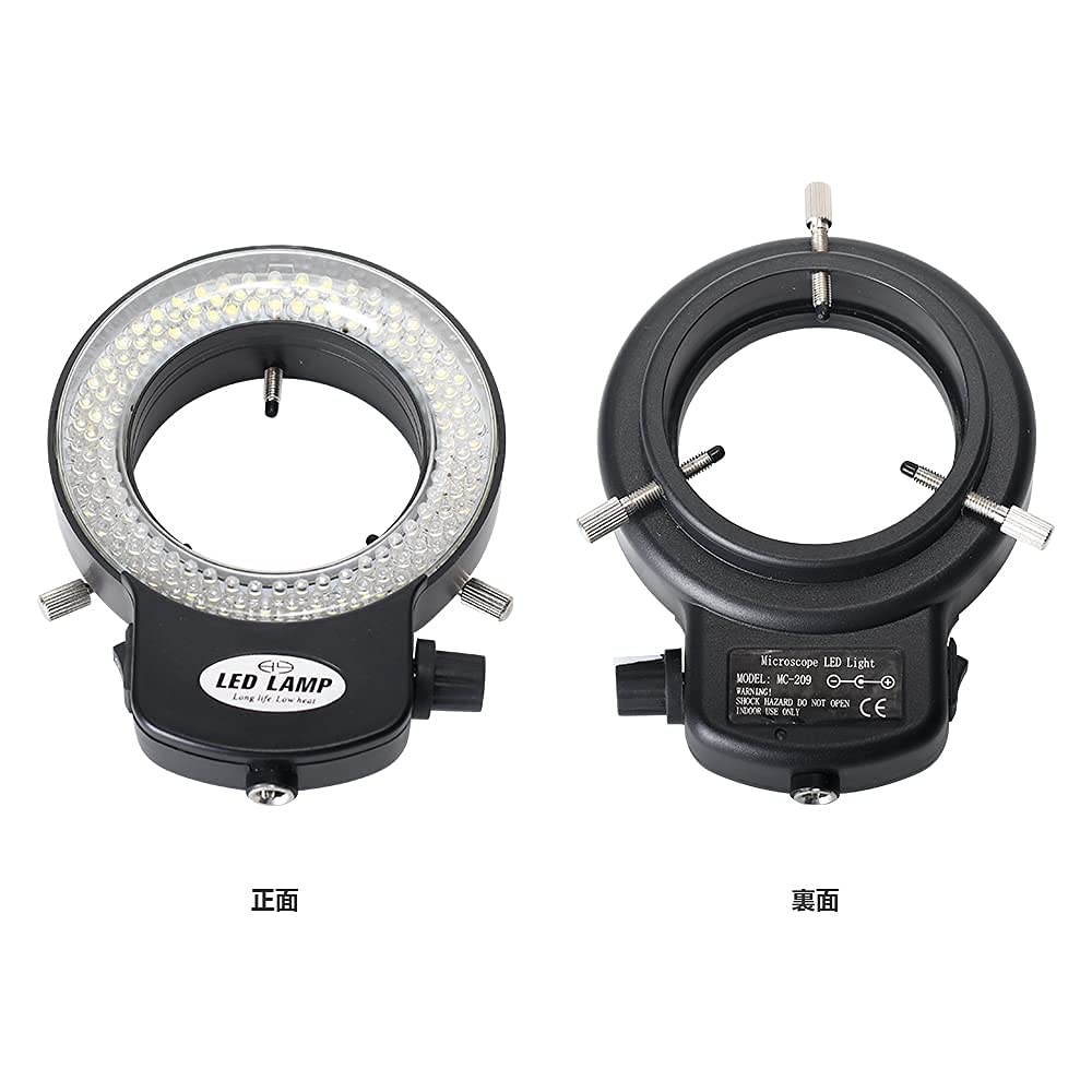 HAYEA LED ring LED illumination light for stereo LED lighting 144 LED bead light source brightness comes with power adapter for microscope camera lens