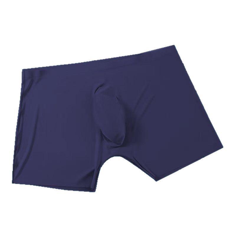 3D Convex Mold Ice Silk Men's Quick-Dry Seamless Antibacterial Boxer Briefs for Teens