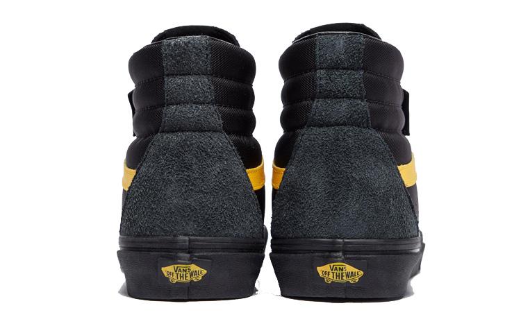 Vans SK8 Cordura High Top Skateboard Shoes Unisex Black Yellow VN0A4BV60IV1