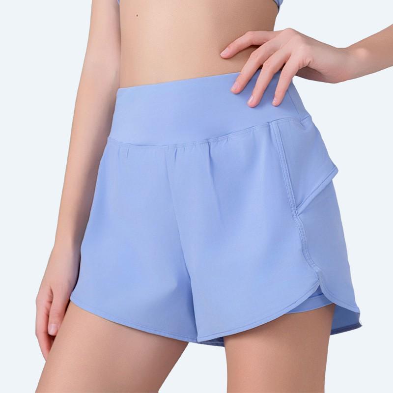 Women's Summer Sports Shorts & Yoga Pants Set with Side Phone Pocket for Running & Training
