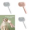 Press Type Cat Dog Pet Hair Comber With Spray Function For Fur Removal And Grooming