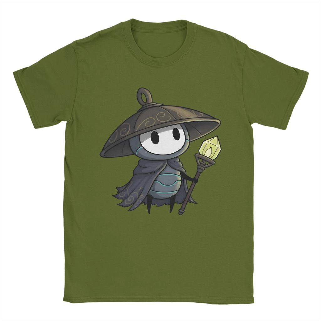 Hollow Knight Silksong Sherma Koszulki Unisex Koszulka Vintage Krótki Rękaw Okrągły Dekolt Koszulki 100% Bawełna Ubrania Plus Size