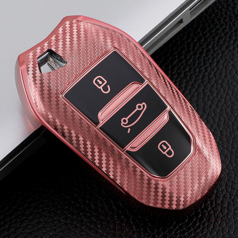 Custodia Protettiva Morbida in TPU per Chiave Telecomando Auto per Peugeot 308 408 508 2008 3008 4008 5008 Citroen C4 C5 C6 C3-XR CACTUS Picasso DS4 DS5 DS6