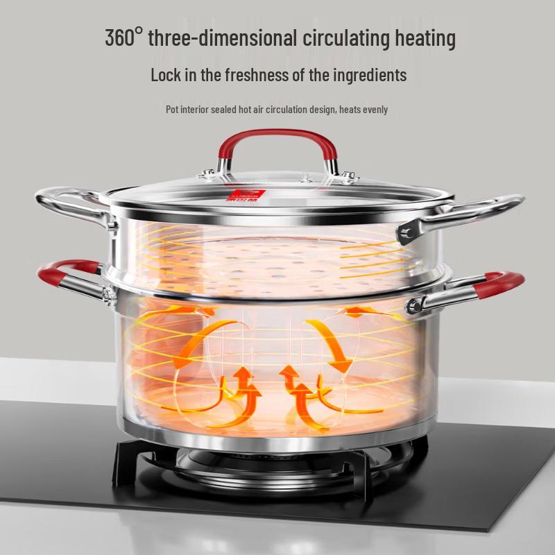 KOBACH 304 Stainless Steel Multi-Function Steamer Pot