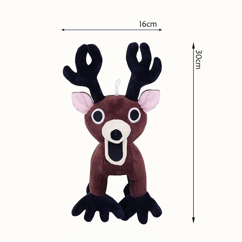 TreasuringU  New 99 Night In Forest Plush Game Brown Stand Sit Elk Deer White Owl Stuffed Doll Kid Christmas Gifts