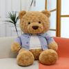 Couple Dressing Teddy Bear Plush Toy Denim Overalls Bear Home Decoration Video Game City Redemption Doll