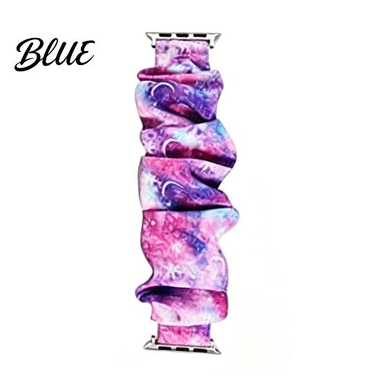 Cute Print Watch Strap Elastic Scrunchie Band Scrunch Fabric Stretchy