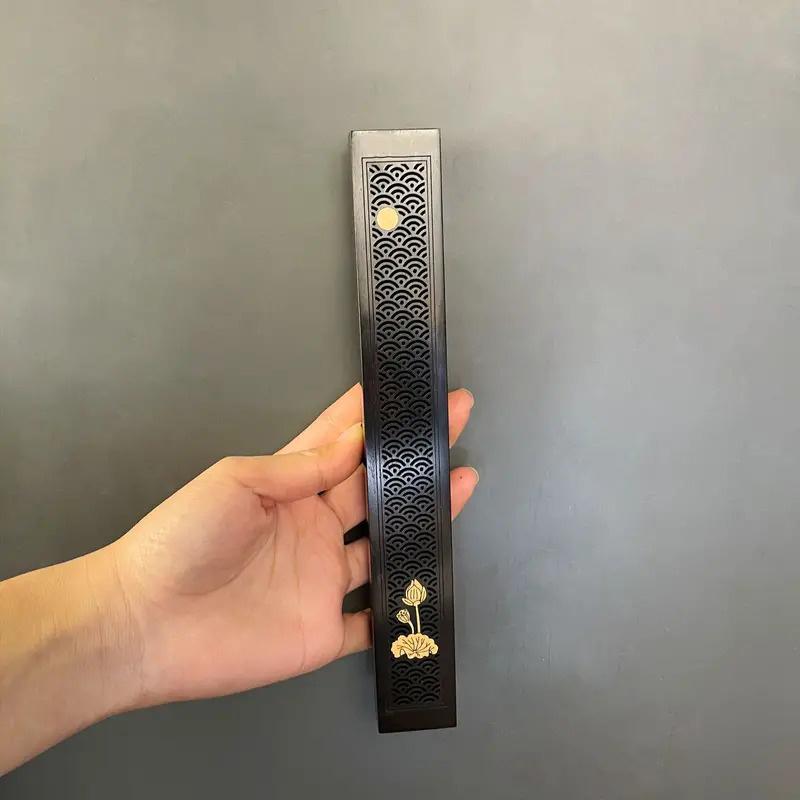 Suport Retro din Lemn pentru Tămâie Stil Chinezesc Arzător de Tămâie Lemn Sculptat Manual Cădelniță din Lemn de Santal Cutie Tavă Decor Acasă Birou