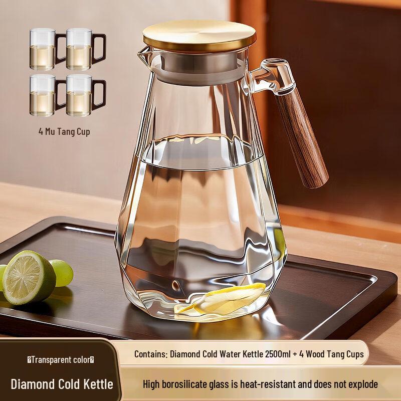 Heat-Resistant Glass Cold Water Pitcher