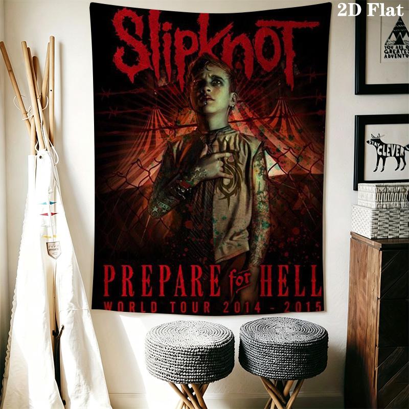 Slipknot Band'S Evolution Tapestry Fashion Print Background Cloth Homestay Soft Decoration Tapestry Background Wall Hanging Cloth