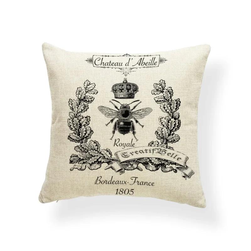 Dragonfly Pattern Cushions Leaves Cover Pillows Blue Backyard Gift for Students Stamp Pillow with Cover Insect Butterfly 45x45cm