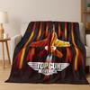 2026 Top Gun Tom Cruise Fighter Sign Art Flannel Blanket,Cozy Soft Throw Blanket for Home Bedroom Bed Sofa Picnic Office Cover