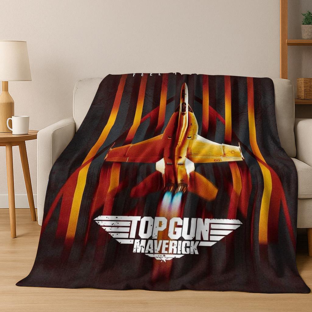 2026 Top Gun Tom Cruise Fighter Sign Art Flannel Blanket,Cozy Soft Throw Blanket for Home Bedroom Bed Sofa Picnic Office Cover
