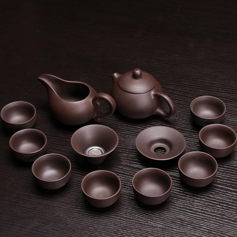 Chinese Dragon Kung Fu Tea Sets,Genuine Yixing Purple Clay Teapot,Zisha Teacups,Pure manual,Tea Service High Quality Tea Set