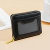 Wallet women's zipper simple Korean version short multiple card slots can hold driver's license coin wallet
