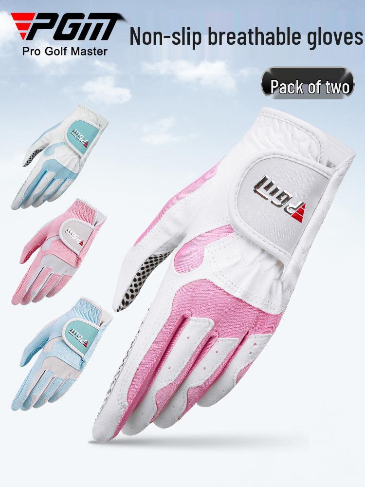 PGM Women's Non-Slip Golf Gloves - Pair for Left & Right Hands, Professional Outdoor Grip