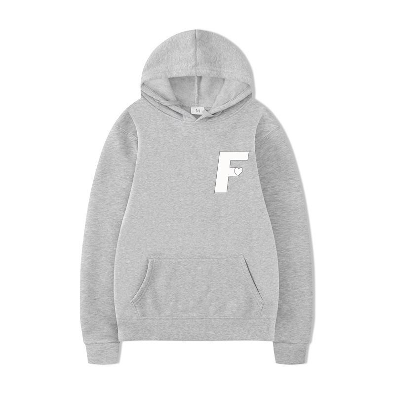 Autumn Winter Long Sleeves Casual Sports Hoodies Comfortable Warm Pockets Fashionable Letter Printed Loose Casual Sports Versatile Coat Hoodies
