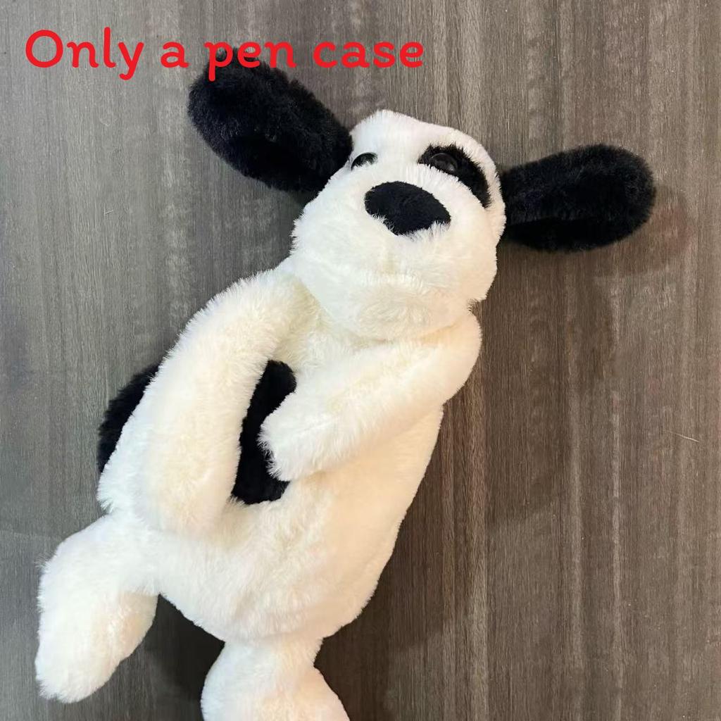 Cute Sharks Sea Otters Dog Plush Pen Case With Large Capacity For Students And Collectors