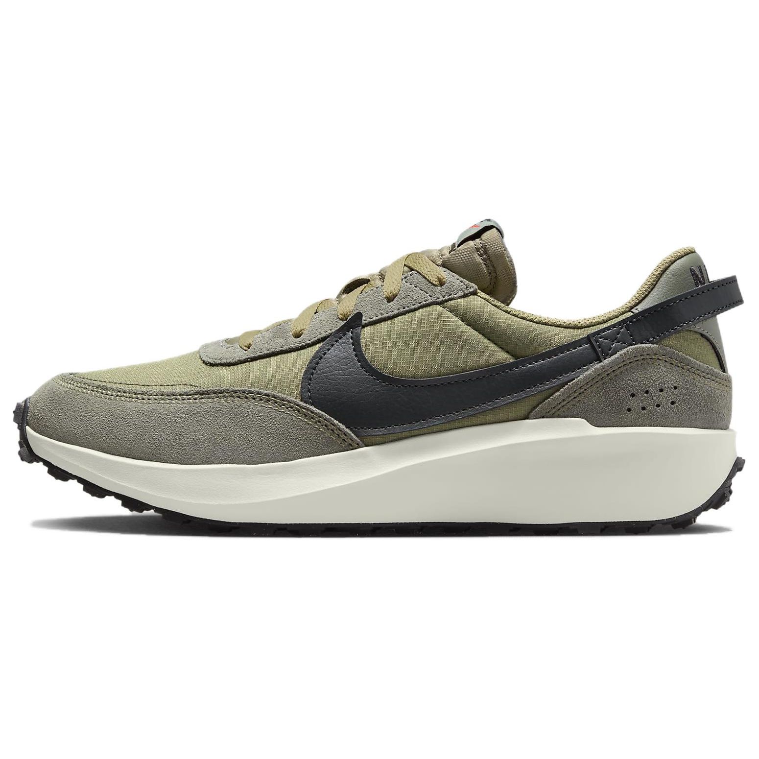 Nike Waffle Debut SE Men Neutral Olive Dark Stucco Sea Glass Dark Smoke Grey FJ4196-200 EU 42.5