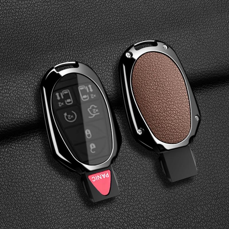 Car Fob Key Case Cover Holder Chain For Jeep Commander Dodge Grand Caravan Chrysler Grand Voyager Town Country For Chrysler 300C