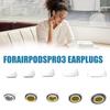 For AirPods Pro 3 Ear Tips Buds Replacement Rubber Eartips Soft Silicone Earbuds Covers Accessories Noise Reduction 1Pair 5 Size