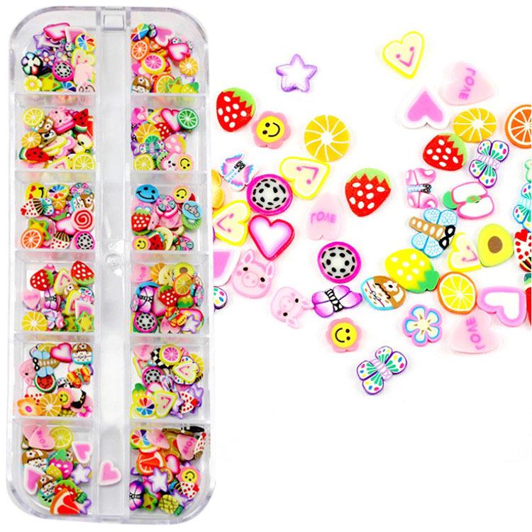 Nail Sequins: Irregular Colored Soft Diamond Bows & Half-Sugar Bow Stickers