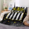 1PC R. Charleroi S.C Patterned Flannel Blanket Suitable For All Seasons for Home Decor Warmth and Comfort Gifts Holiday Present