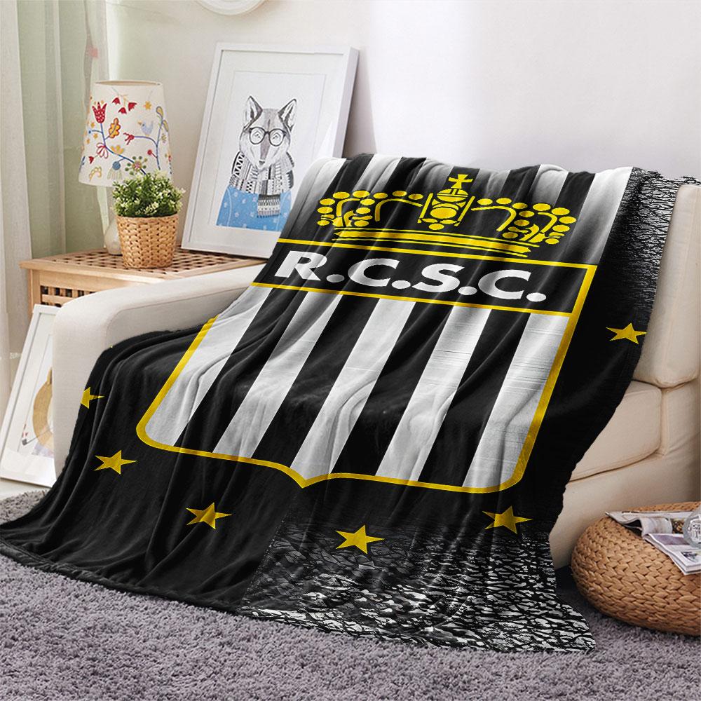 1PC R. Charleroi S.C Patterned Flannel Blanket Suitable For All Seasons for Home Decor Warmth and Comfort Gifts Holiday Present