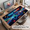 Spielcontroller-Thema Benutzerdefiniertes Mauspads Personalisierter Druck Name Text Schreibtischunterlage Für Home Office Tischdekoration