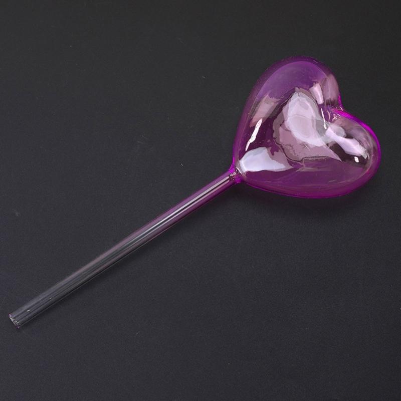 2Pcs Heart Plant Watering Globes Set Self Watering Globes for Indoor Plant Flowers Outdoor Plant Watering Bulb Dripper