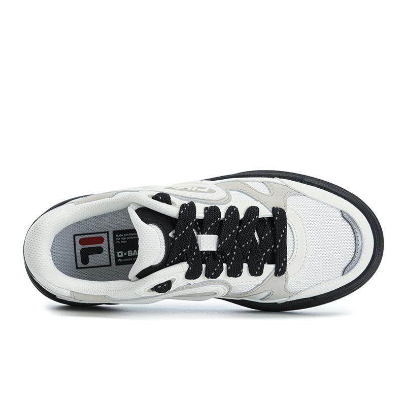FILA VIBE Abrasion Resistant Lightweight Breathable Low top Skateboard Shoes Women's Coconut Milk White/Champagne Brown F12W623210FCP
