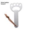 Cute Wooden Cat Paw Bottle Opener Portable Beer Opener with Rope Creative Home Use Stand Opener