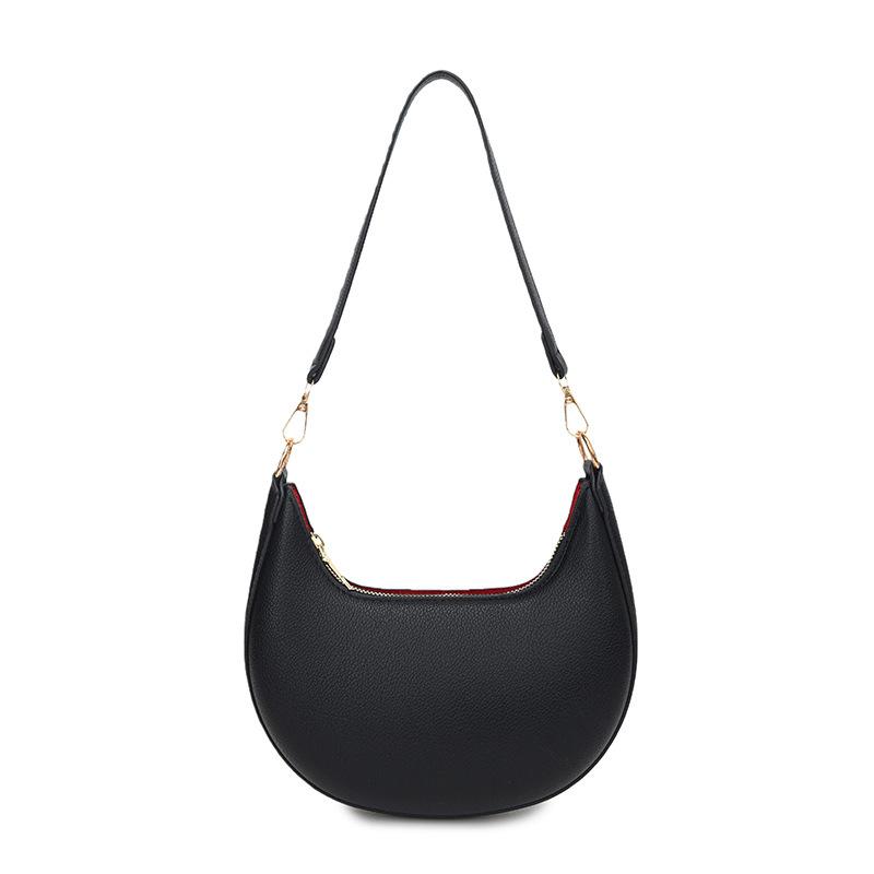 Moon Shaped Baseball Bag High-end Scratch-resistant Single Shoulder Bag for Women Shopping Gathering Weekend Trip