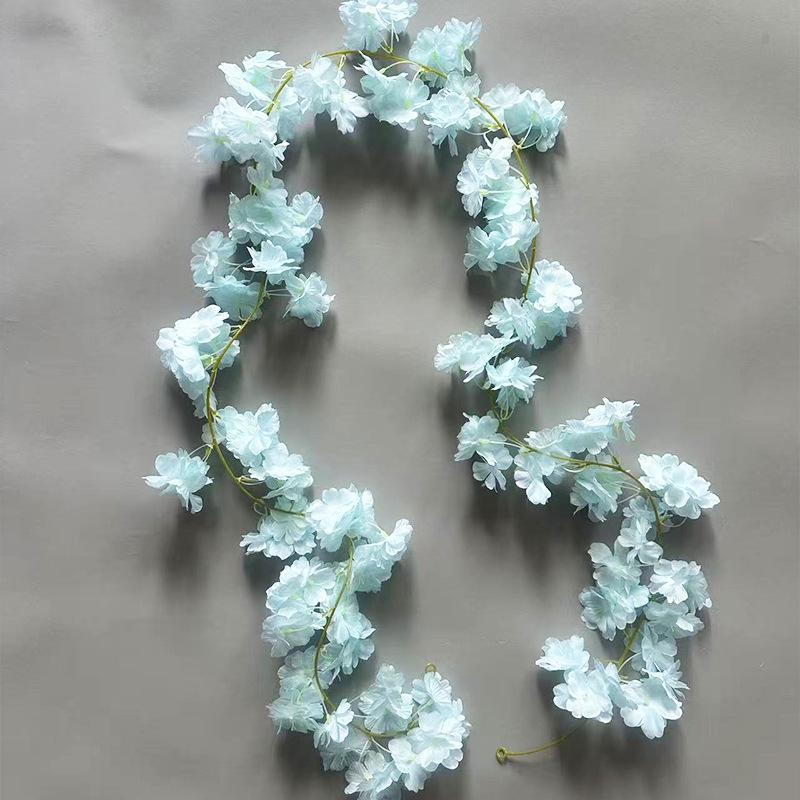 135-Головная Искусственная Лоза из Цветущей Сакуры и Персика для Свадебного Декора