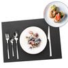 Placemat Portable Foldable Nonslip Heats-insulated Solid Color Household Student Children Place Mat Pad Accessories