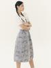 Yugadang Camouflage Cargo Skirt_Gray