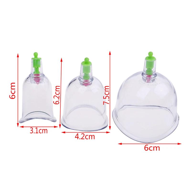 3 Pcs set Thickened explosion-proof Curved Vacuum C1 Cups Cupping for Joint Suction Chinese Massage Traditional