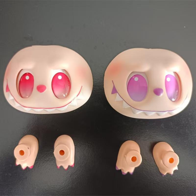1 Set Diy Handmade Switching Emotions Labubu 3Rd Big Into Energy Vinyl Face Hand Foot Dolls Facial Accessories