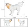 Oenux Dog Animals Model Husky German Shepherd Rottweiler Saint Bernard Action Figure Puppy Figurines PVC Collection Toy Kid Gift