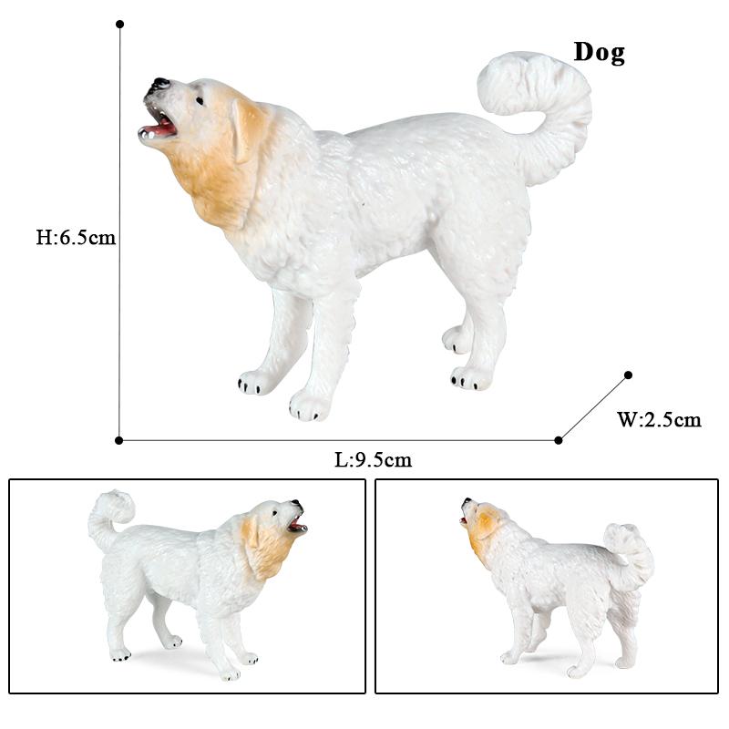 Oenux Dog Animals Model Husky German Shepherd Rottweiler Saint Bernard Action Figure Puppy Figurines PVC Collection Toy Kid Gift