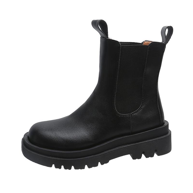

Short boots for women with increased height inside 2026 new spring and autumn versatile super chimney short boots 35