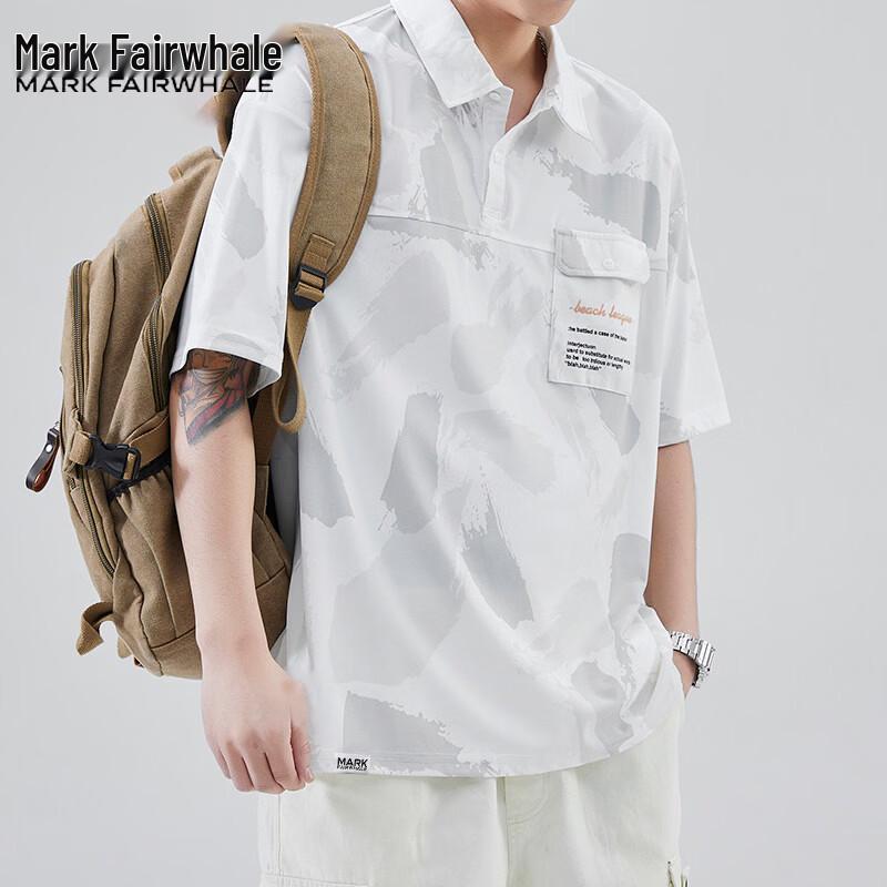 

Mark Fairwhale Men s Ice Silk Short Sleeve Polo Shirt 7XL