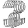 OEH Shower Curtain Hooks, 12 Pcs Shower Curtain Rings, Durable Silver Shower Curtain Hooks Rust Proof, Shower Rings for Curtain, Free Sliding