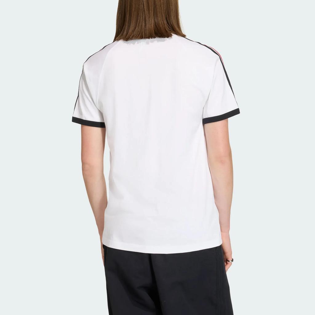 adidas Camiseta Deportiva de Punto a Rayas Adicolor Originales Manga Corta Unisex Tops KC8639