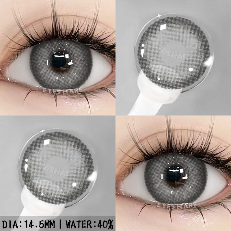 1 para soczewek kontaktowych w naturalnym kolorze do oczu brązowe soczewki szare soczewki soczewki modowe soczewki dla niebieskich oczu soczewki roczne