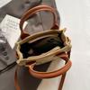 Canvas small bag 2025 new Korean student fashion messenger handbag letter printing shoulder small square bag