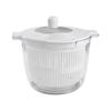 Kitchen Vegetable Salad Dehydrator Double-layer Vegetable Washing Basin Fruit Drain Basket, Manual Water Filtration