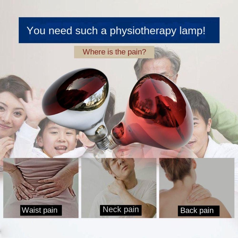 1pc GB Infrared Heating Therapy Lamp Bulb 275W Infrared Light Bulb Physiotherapy Bulb  Body Care